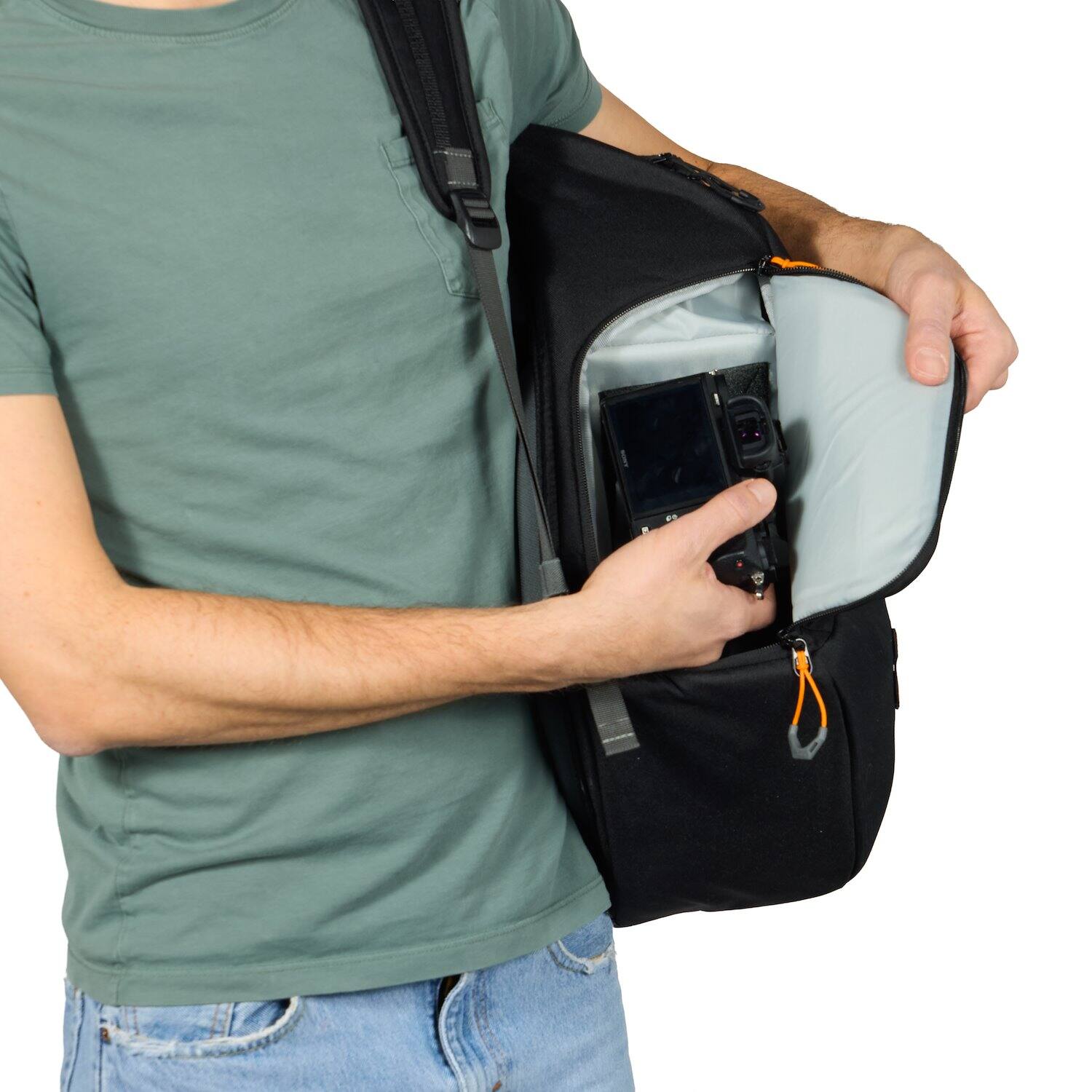 Alt View 3. Lowepro - Fastpack GO BP 20L AW - Black.