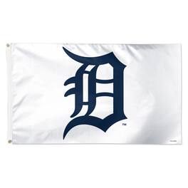 WinCraft - Detroit Tigers 3' x 5' Single-Sided Vibrant Deluxe Flag - White