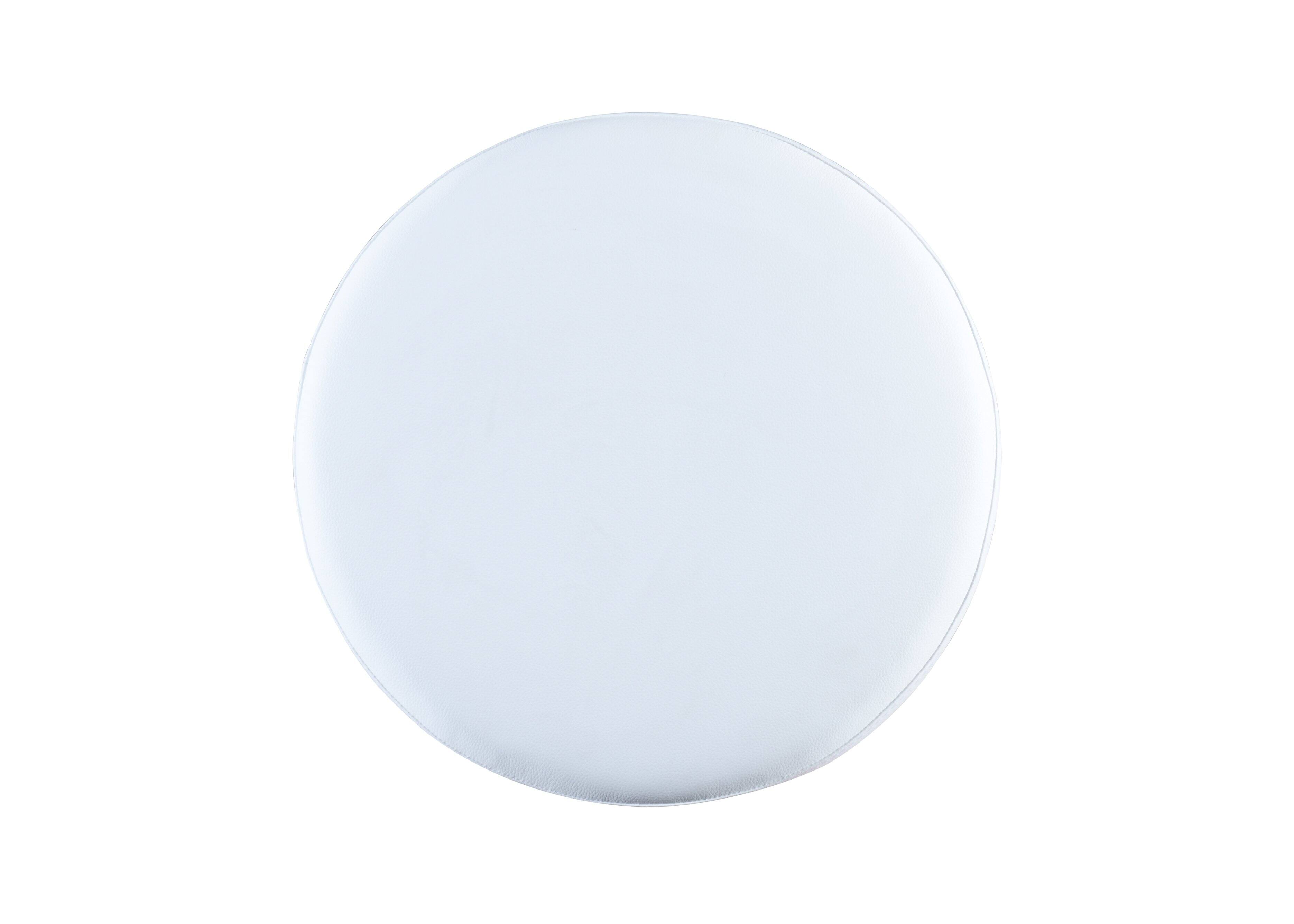 Alt View 2. LuXeo - Doheny 24" Steel Legs Swivel Barstool with Upholstered Seat, Black-White (Set of 2) - Black/White.