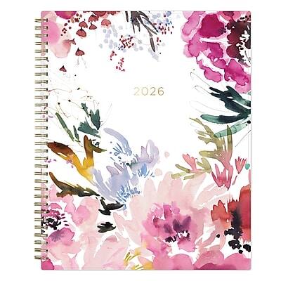 2026 Blue Sky Kelly Ventura Magenta Blooms 5" x 8" Weekly & Monthly Planner, Plastic Cover (140947-26) - Multicolored