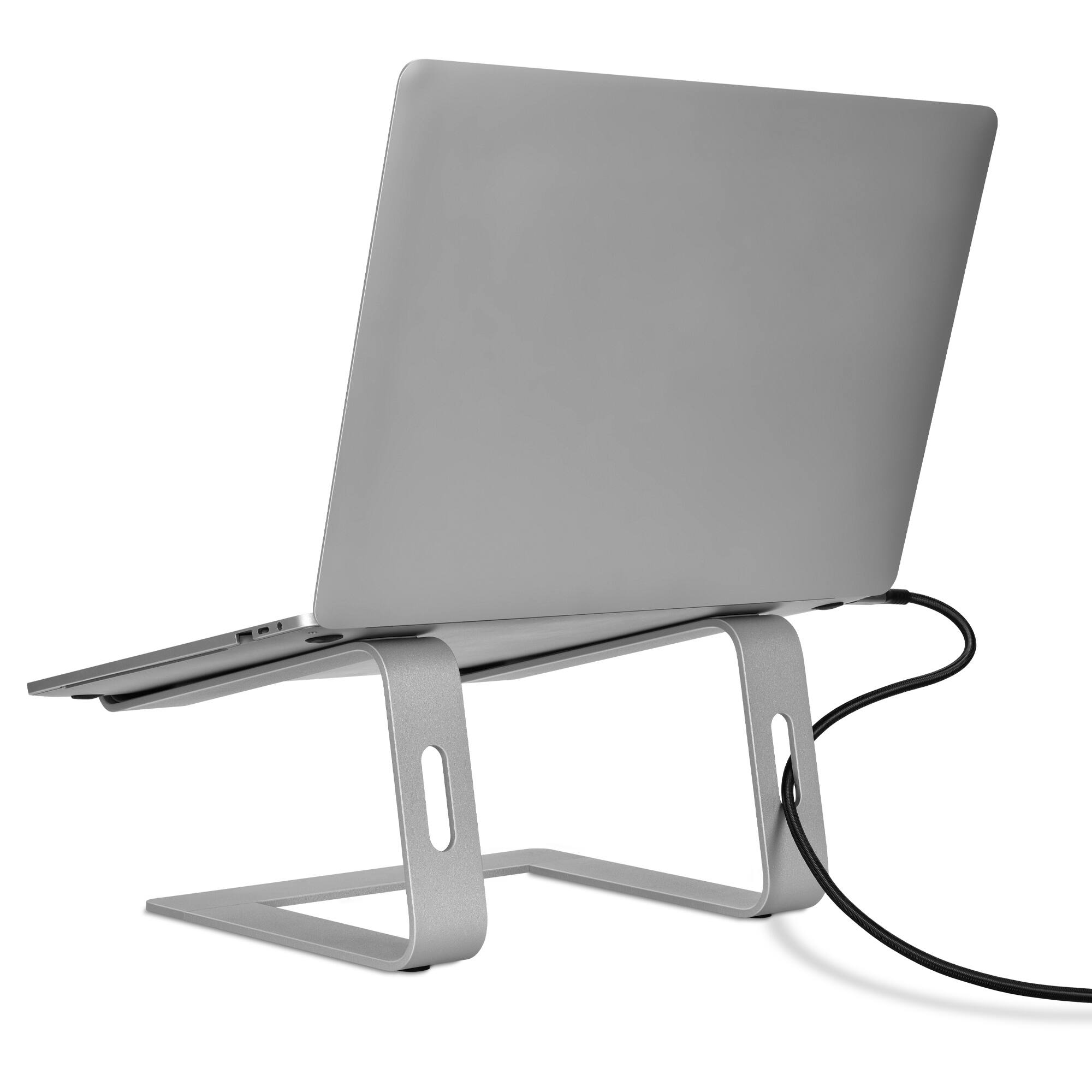 Left. Bonelk - BONELK Elevate Stance Aluminum Riser Laptop Stand - Sliver - Silver.