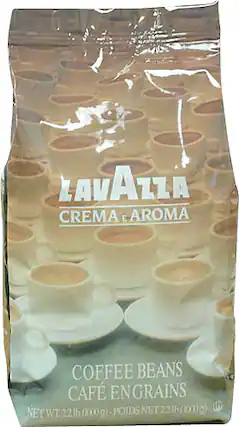 Front. Lavazza - 2.2 Lbs. Crema E Aroma Coffee Beans.