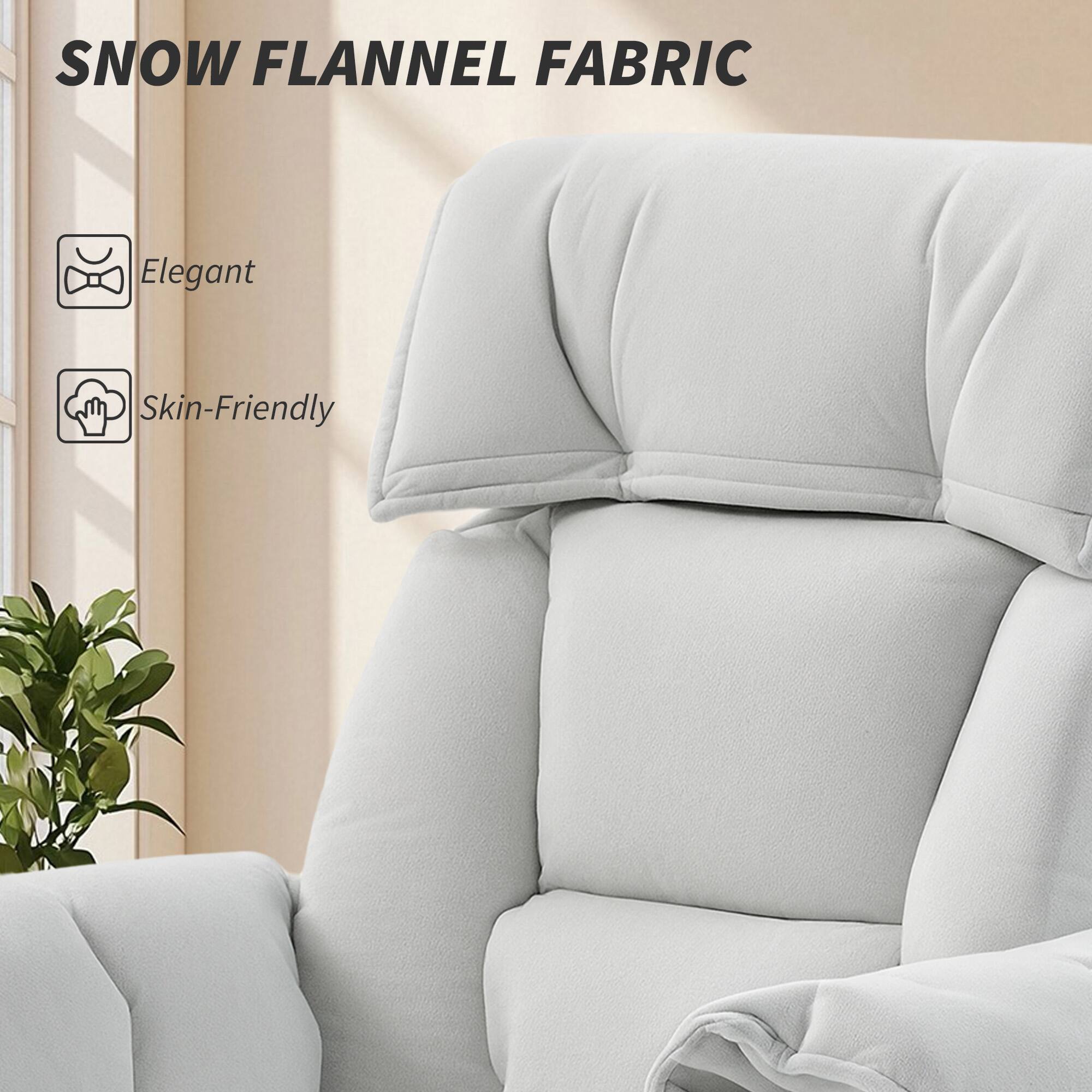 SNOW FLANNEL FABRIC

Elegant  
Skin-Friendly