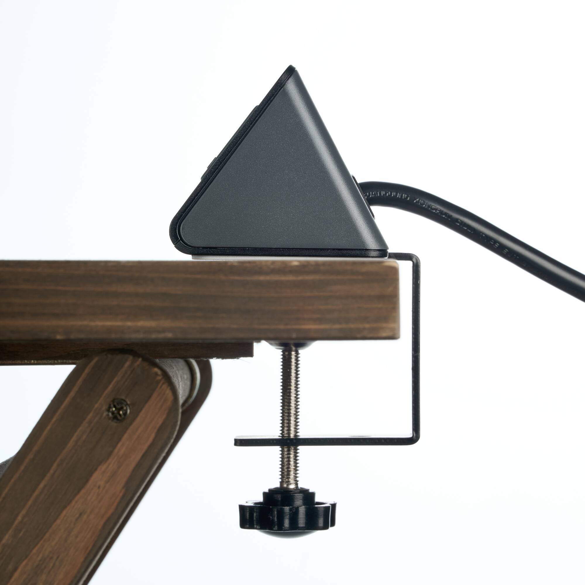 Alt View 4. Chic Crate - Desktop Power Station, 3 Outlets, 3 USB & USB-C PD, Surge Protector, Clamp Mount, ETL Listed - Black.