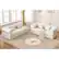 Alt View 9. KERDOM - Upholstered L Shaped Modular Sofa Bed with Chaise, Corduroy Folding Floor Convertible Sofa Couch Bed for Living Room - Beige.