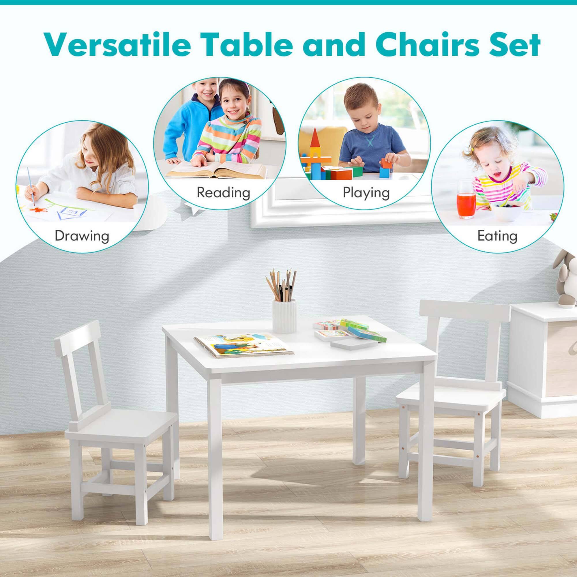 Versatile Table and Chairs Set

Reading
Playing
Drawing
Eating