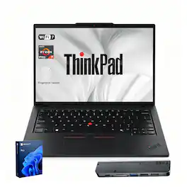 Lenovo - Upgraded - ThinkPad P14s 14" FHD+ Laptop - AMD Ryzen AI 7 Pro 450 - 64GB RAM 1TB SSD - Copilot - 7 in-1 USB-C Hub - Black