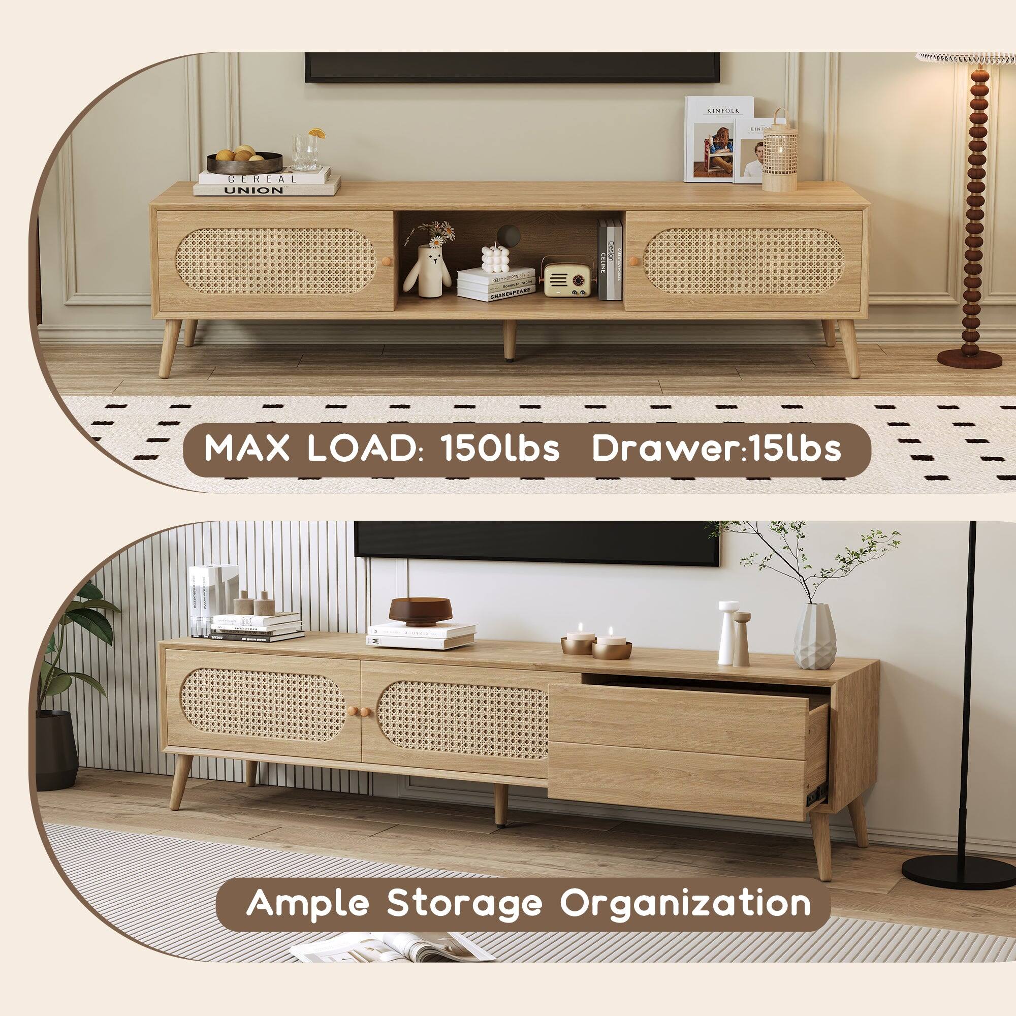CIMICCE CERIAL UNION  
MAX LOAD: 150lbs  
Drawer: 15lbs  
Ample Storage Organization