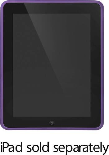 Front Standard. Incase - Grip Protective Cover for Apple iPad - Purple.