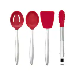 Cuisipro - Piccolo 4 Piece Mini Cooking Tool Set - Red