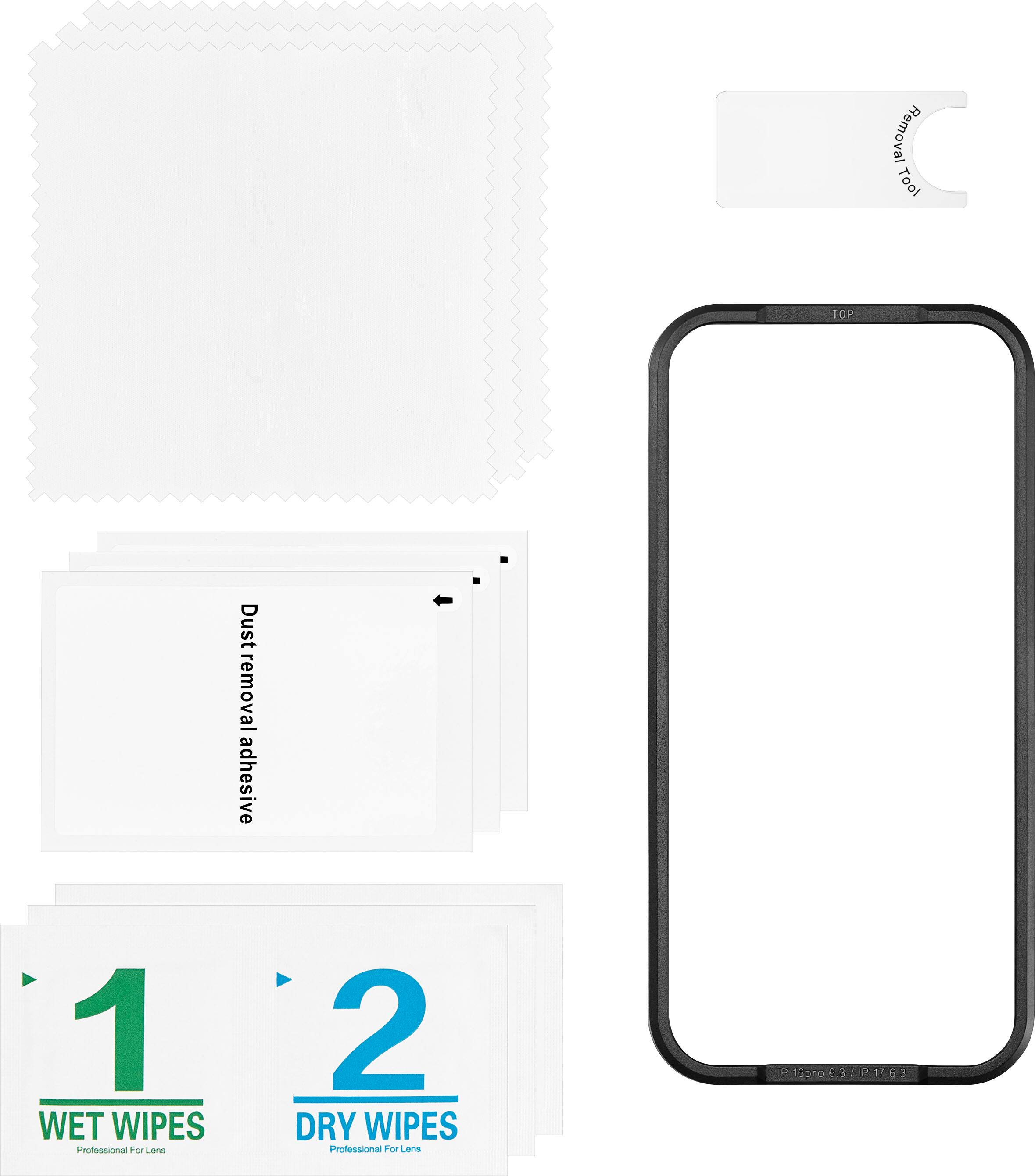 Removal Tool  
Dust removal adhesive  

1. WET WIPES  
Professional For Lens  

2. DRY WIPES  
Professional For Lens  

16 16pr 63 CIP 12 63