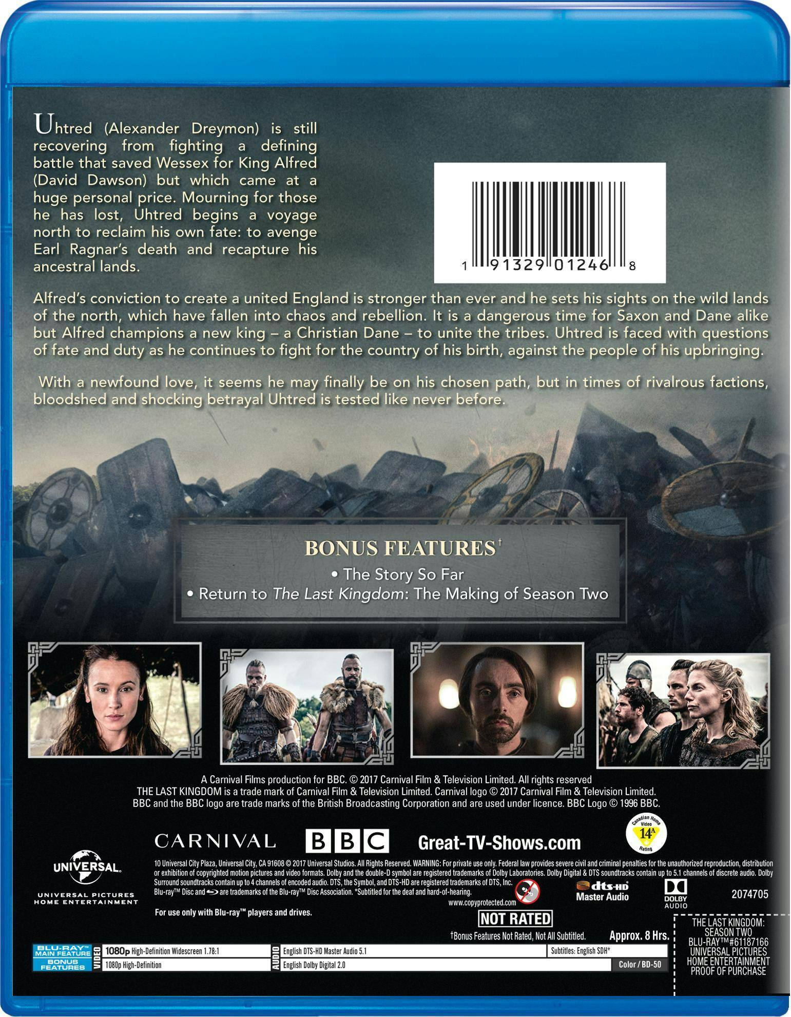Back. The Last Kingdom: Season Two [Blu-ray].