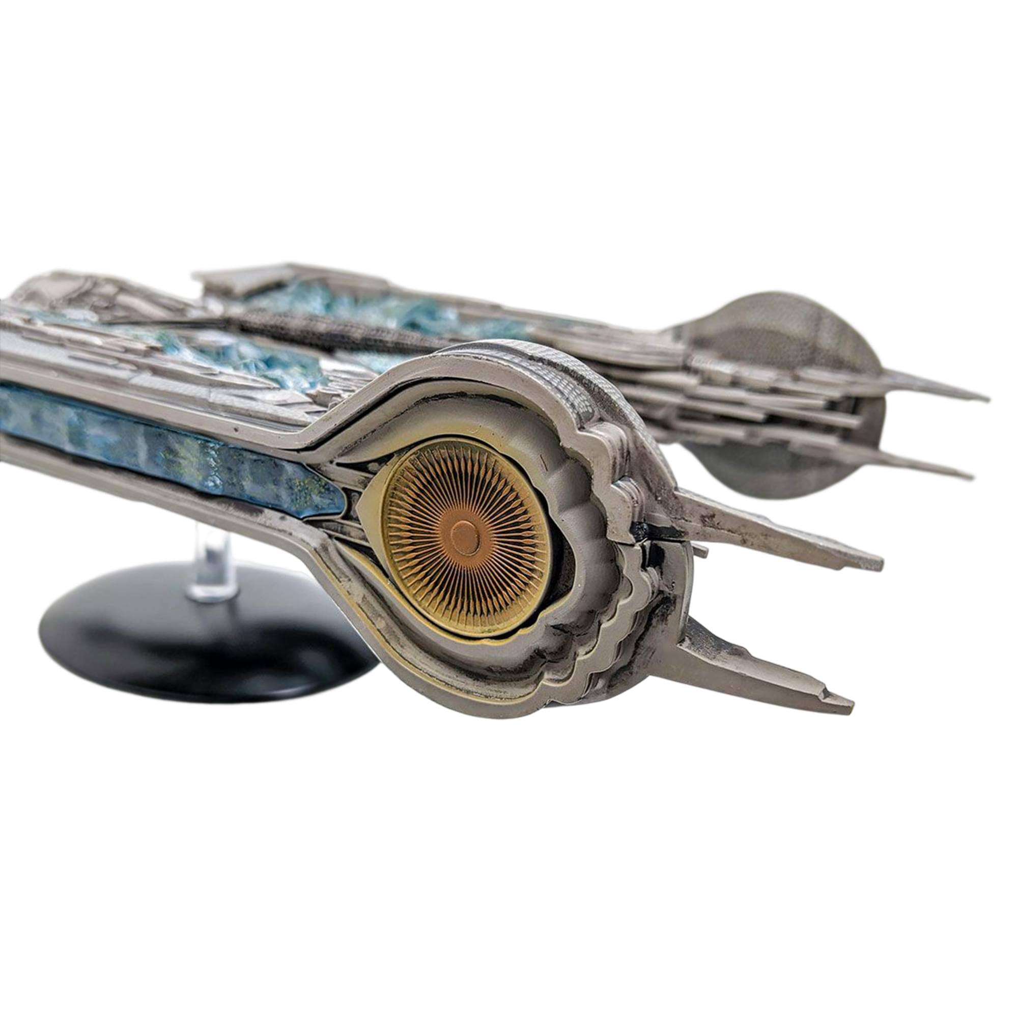 Alt View 4. Eaglemoss - Eaglemoss Star Trek Discovery Ship Replica | Klingon Sarcophagus - Silver.