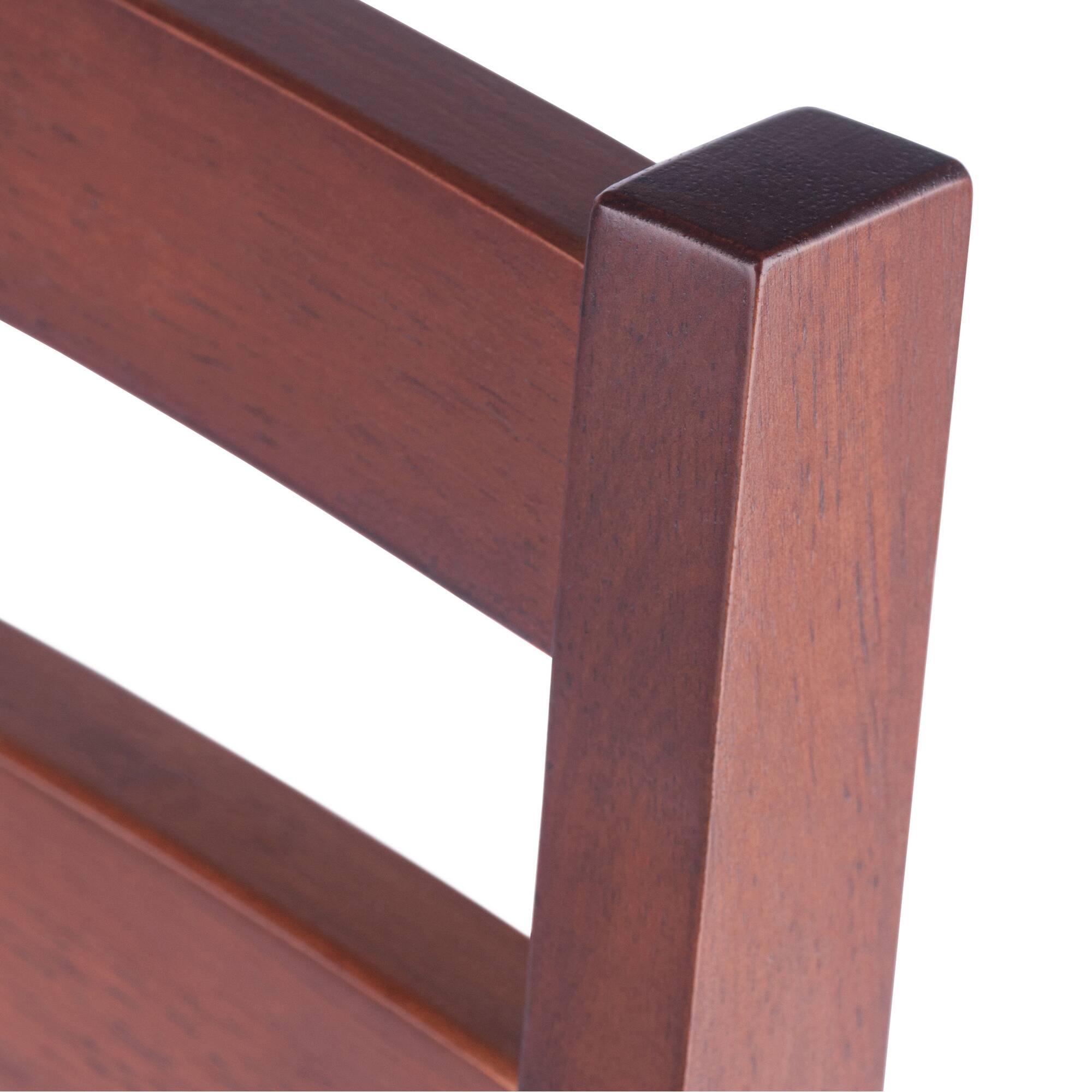 Alt View 5. Winsome Wood - Hamilton 2-Pc Ladder-back Chair Set - Walnut.