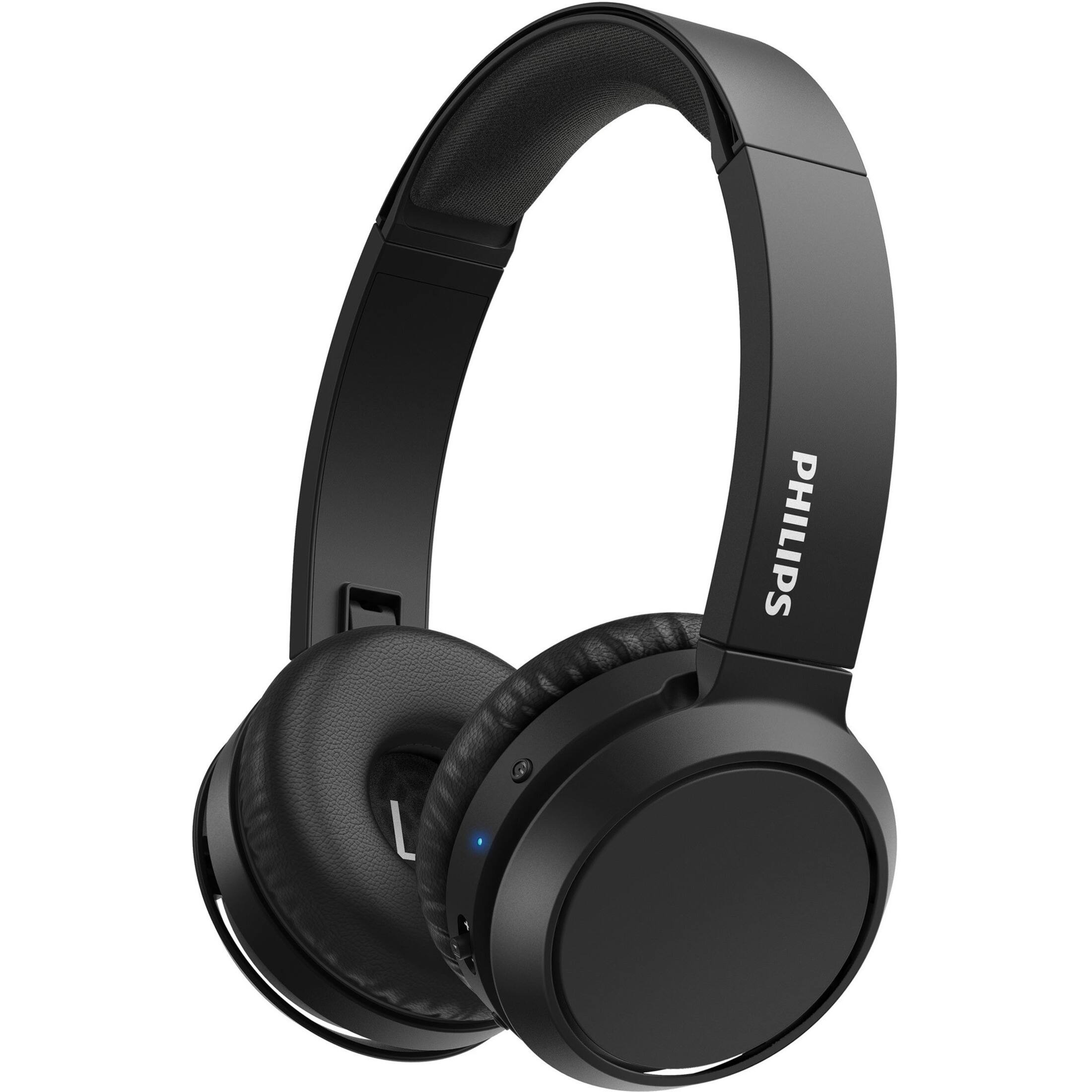 Front. Philips - TAH4205BK Wireless Over-the-head Headphones - Black.