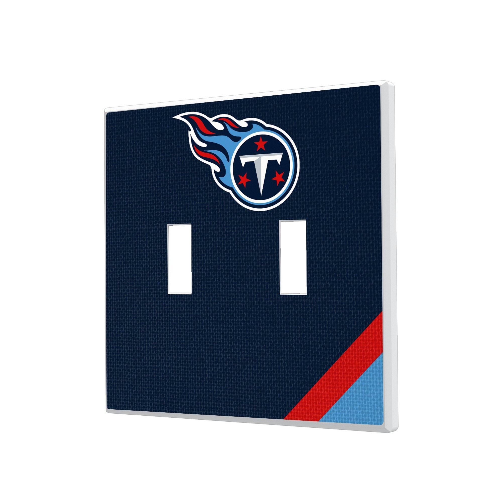 Keyscaper - Tennessee Titans Diagonal Stripe Double Toggle Light Switch Plate - Multicolor price history on PriceWatchPro