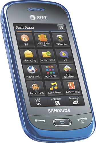 Best Buy: Samsung Eternity II Mobile Phone Blue (AT&T) A597