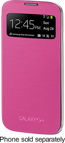  Samsung - S-View Flip Cover for Samsung Galaxy S 4 Cell Phones - Pink
