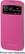 Front Standard. Samsung - S-View Flip Cover for Samsung Galaxy S 4 Cell Phones - Pink.