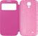 Alt View Standard 3. Samsung - S-View Flip Cover for Samsung Galaxy S 4 Cell Phones - Pink.