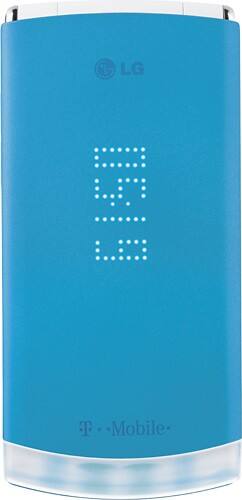 Front Standard. LG - DLite Mobile Phone - Blue (T-Mobile).