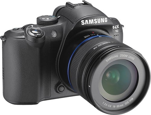 Best Buy: Samsung 14.6-megapixel Digital Camera Black Nx10 With 18-55mm 