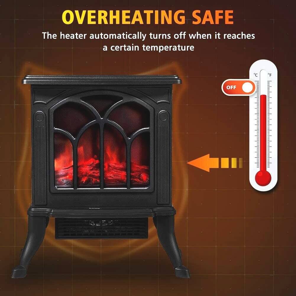 **OVERHEATING SAFE**

The heater automatically turns off when it reaches a certain temperature.