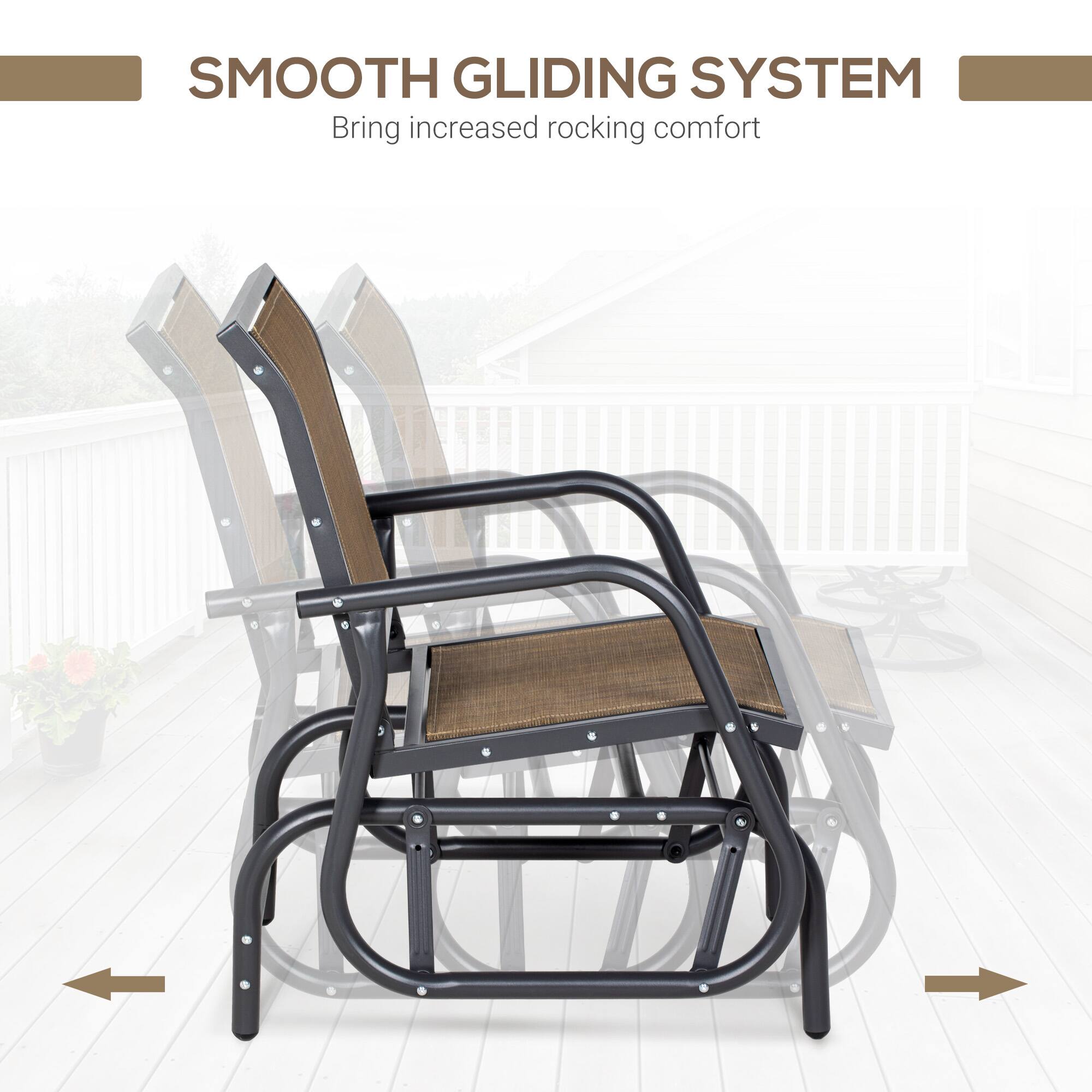 SMOOTH GLIDING SYSTEM  
Bring increased rocking comfort