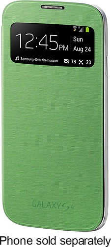 Best Buy: S-View Flip Cover for Samsung Galaxy S 4 Phones Green S-VIEW FLIP COVER, GREEN, GS4