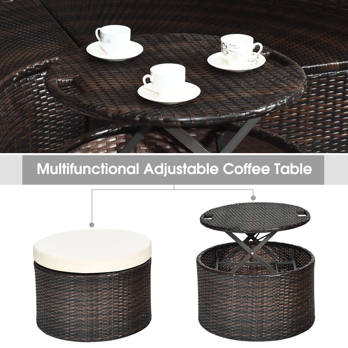 Multifunctional Adjustable Coffee Table