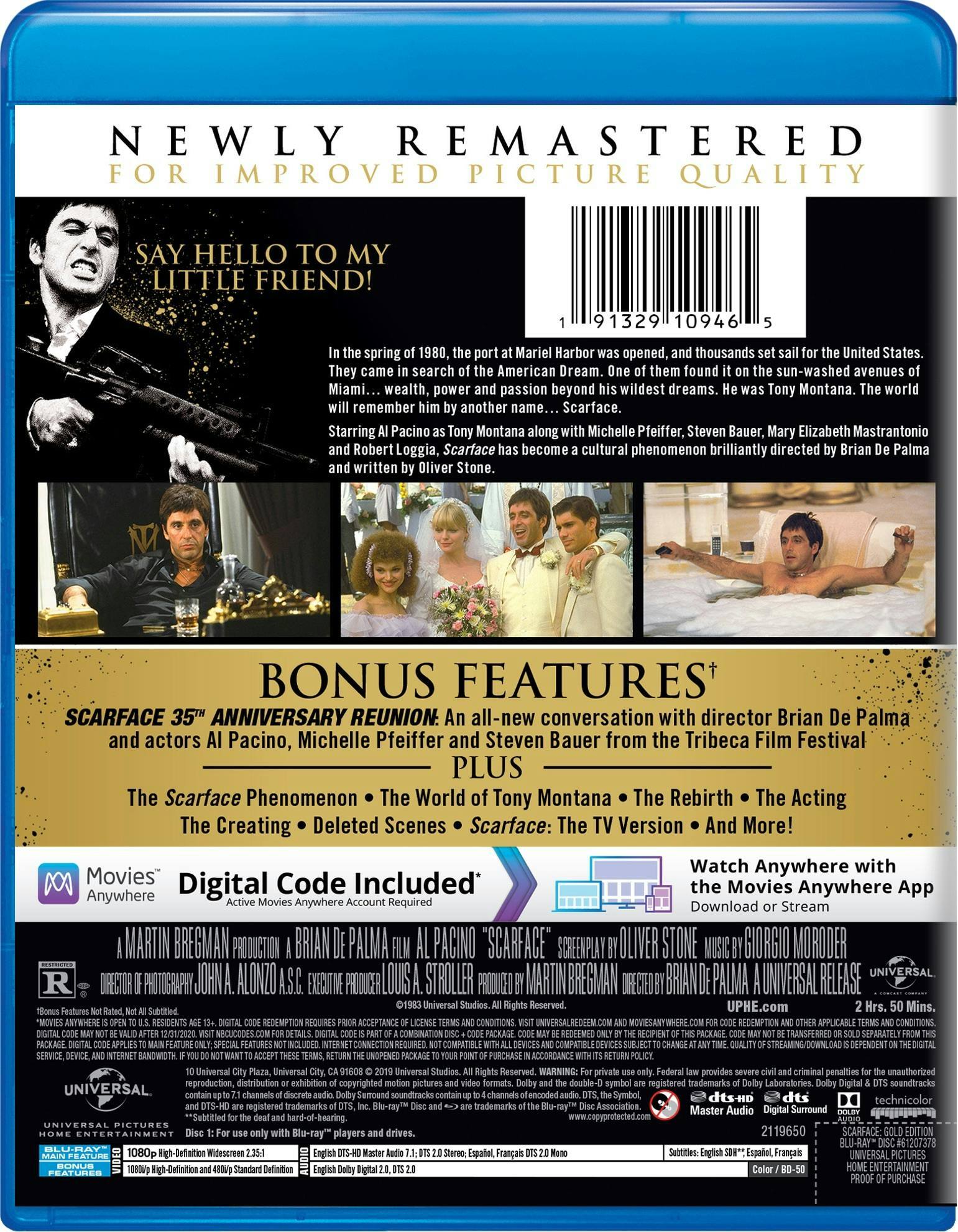 Angle. Scarface (1983) (Gold Edition) [Blu-ray].