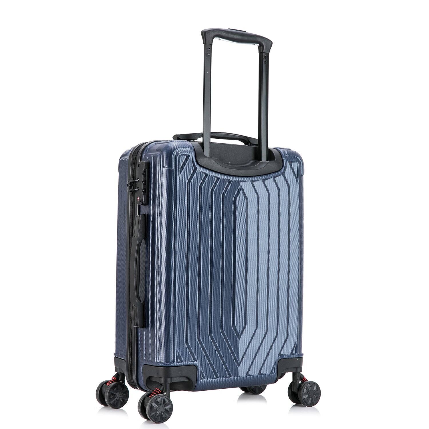 Alt View 1. DUKAP - STRATOS lightweight hardside Spinner Luggage 20" carry-on - BLUE.