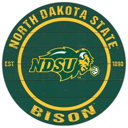 Jardine - NDSU Bison 20'' x 20'' Indoor/Outdoor Circle Sign - Green