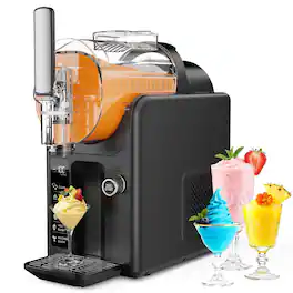 Mirfee - Slushy Machine for Home, No Ice Needed - 85oz Frozen Drink & Ice Cream Maker with 5 Presets, Auto Clean, Quiet - Black