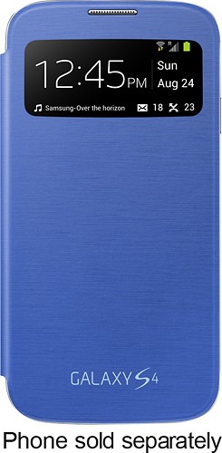 Best Buy: Samsung S-View Flip Cover Samsung Galaxy S 4 Cell Phones Light Blue S-VIEW FLIP COVER, LT BLUE GS4