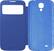 Alt View Standard 3. Samsung - S-View Flip Cover for Samsung Galaxy S 4 Cell Phones - Light Blue.