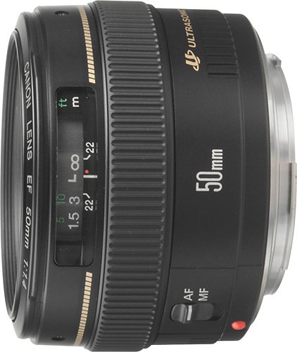 solide deelnemen goedkoop Canon EF 50mm f/1.4 USM Standard Lens Black 2515A003 - Best Buy