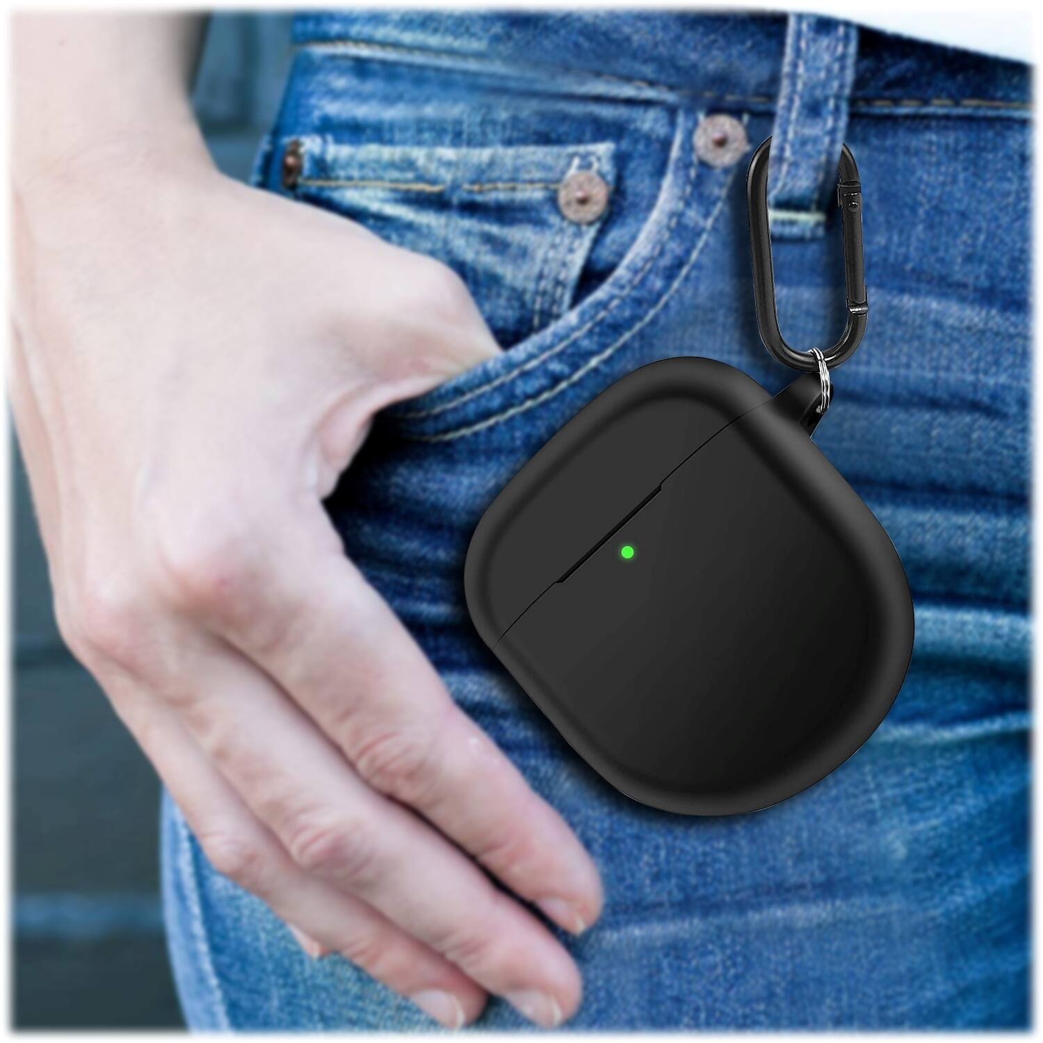 Alt View 16. SaharaCase - Anti-Slip Silicone Case for Bose QuietComfort II and QuietComfort Ultra Headphones - Black.