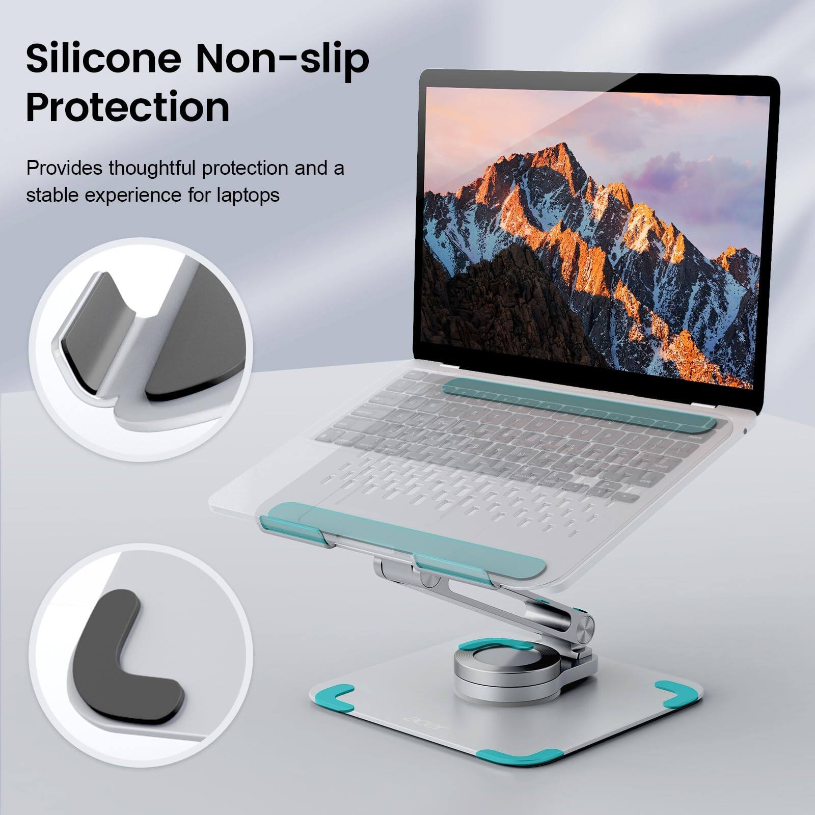 Silicone Non-slip Protection

Provides thoughtful protection and a stable experience for laptops