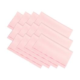 Unique Bargains - Eyeglass Microfiber Cleaning Cloth 7"x6", 12pcs Soft Suede Wipe for Lens, Eyeglasses, Screens in Vinyl Pouch - Pink