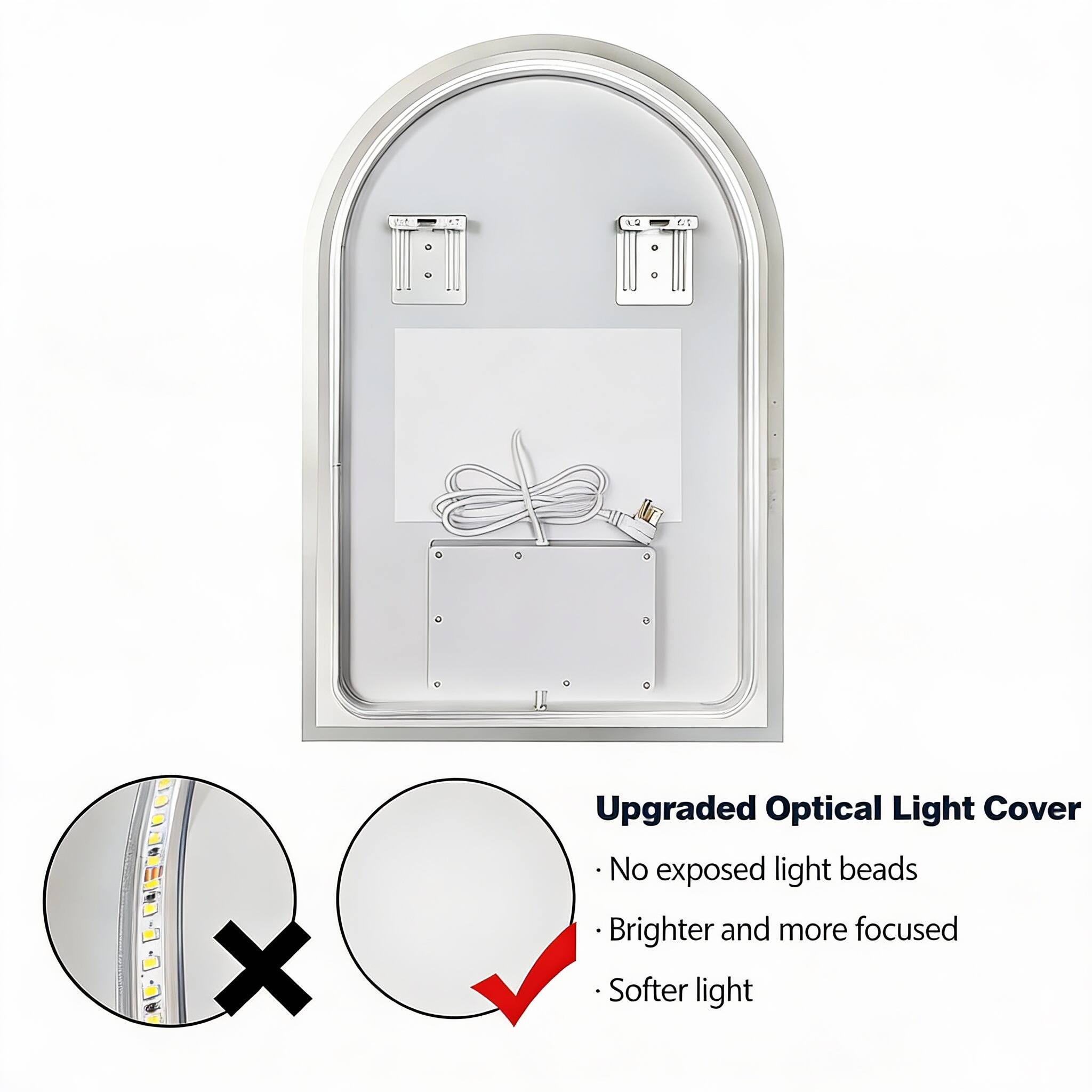 2 - NE AECL X Upgraded Optical Light Cover  
- No exposed light beads  
- Brighter and more focused  
- Softer light
