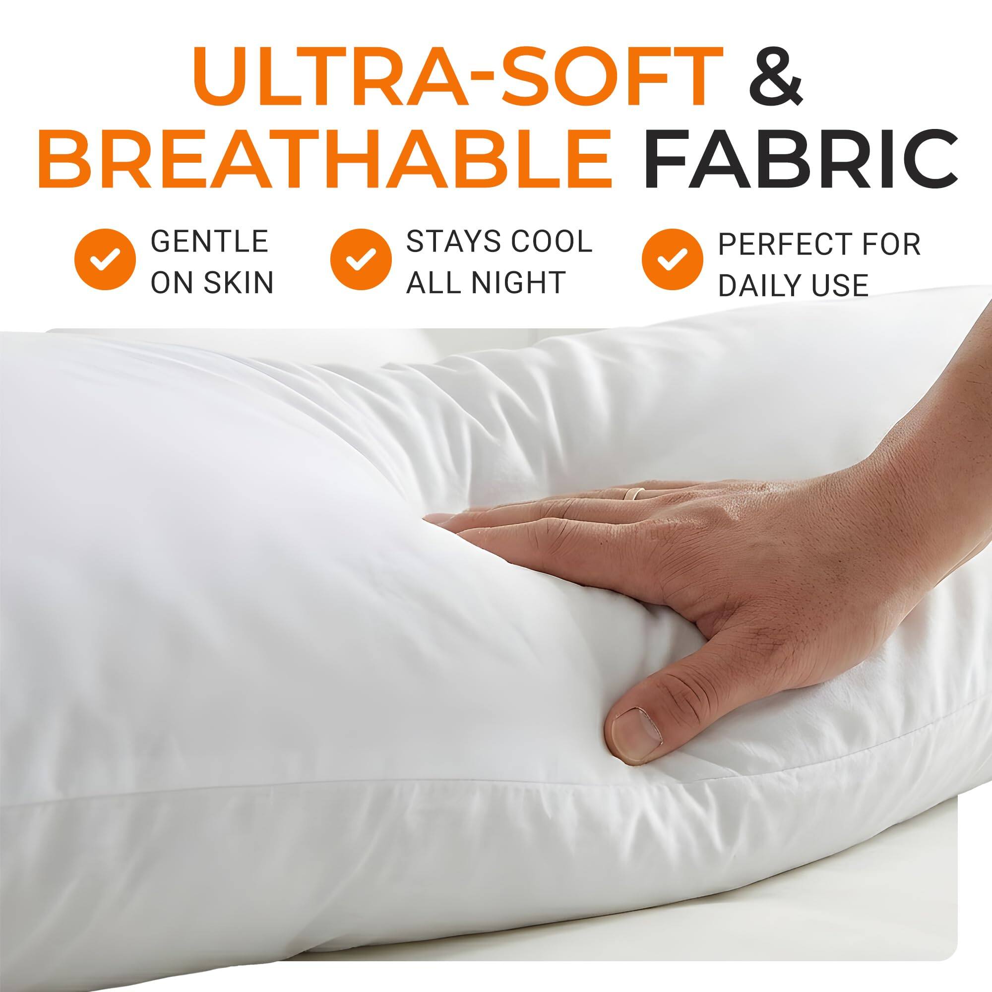 ULTRA-SOFT & BREATHABLE FABRIC  
GENTLE ON SKIN  
STAYS COOL ALL NIGHT  
PERFECT FOR DAILY USE