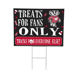Evergreen Enterprises - Wisconsin Badgers 18" x 24" Halloween Treats Outdoor Yard Sign - Multicolor