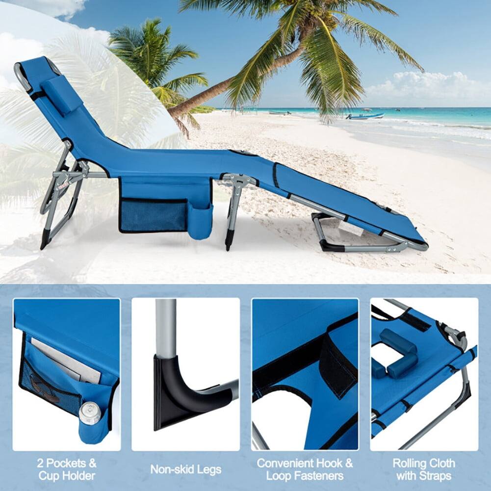 2 Pockets & Cup Holder  
Non-skid Legs  
Convenient Hook & Loop Fasteners  
Rolling Cloth with Straps