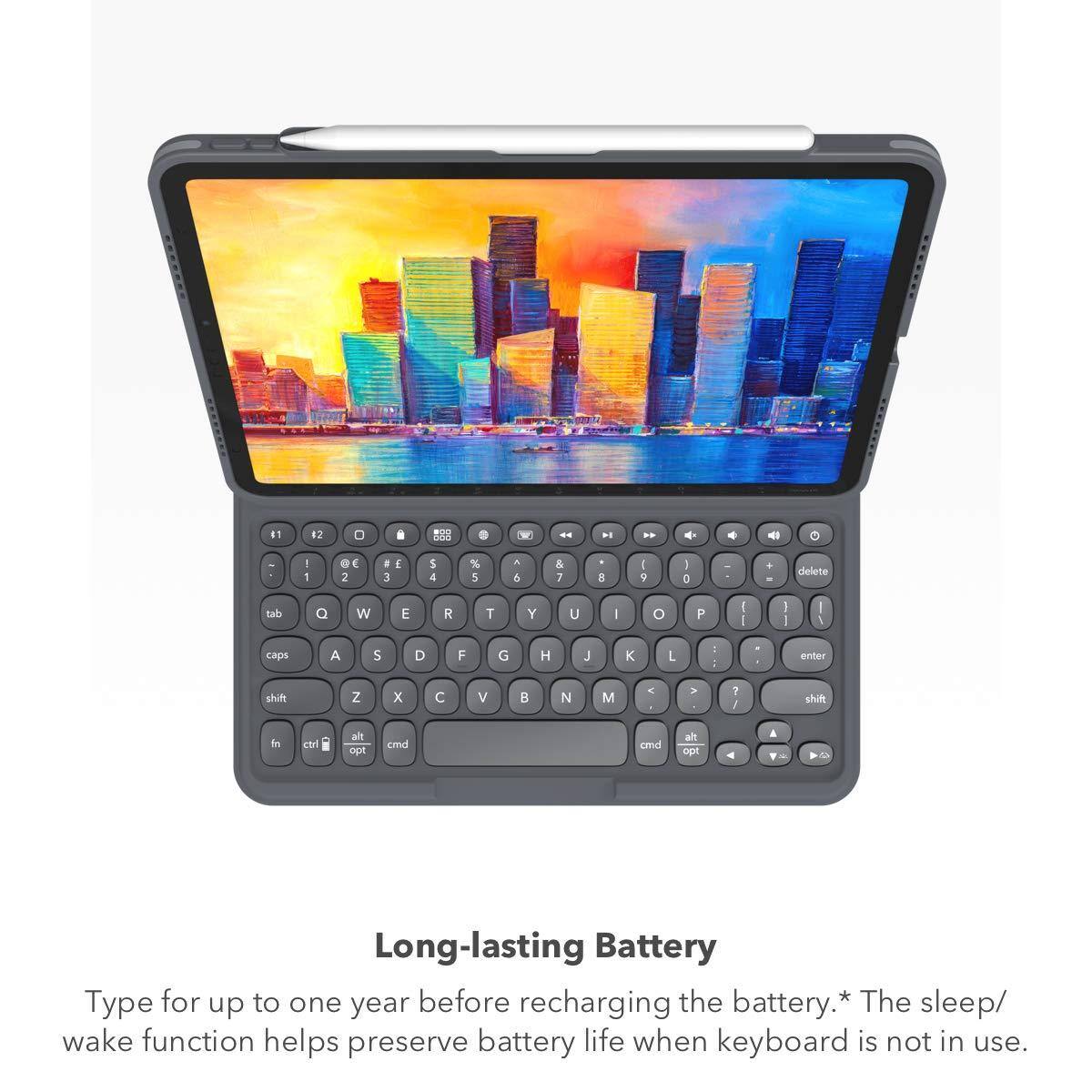 Long-lasting Battery

Type for up to one year before recharging the battery.* The sleep/wake function helps preserve battery life when keyboard is not in use.
