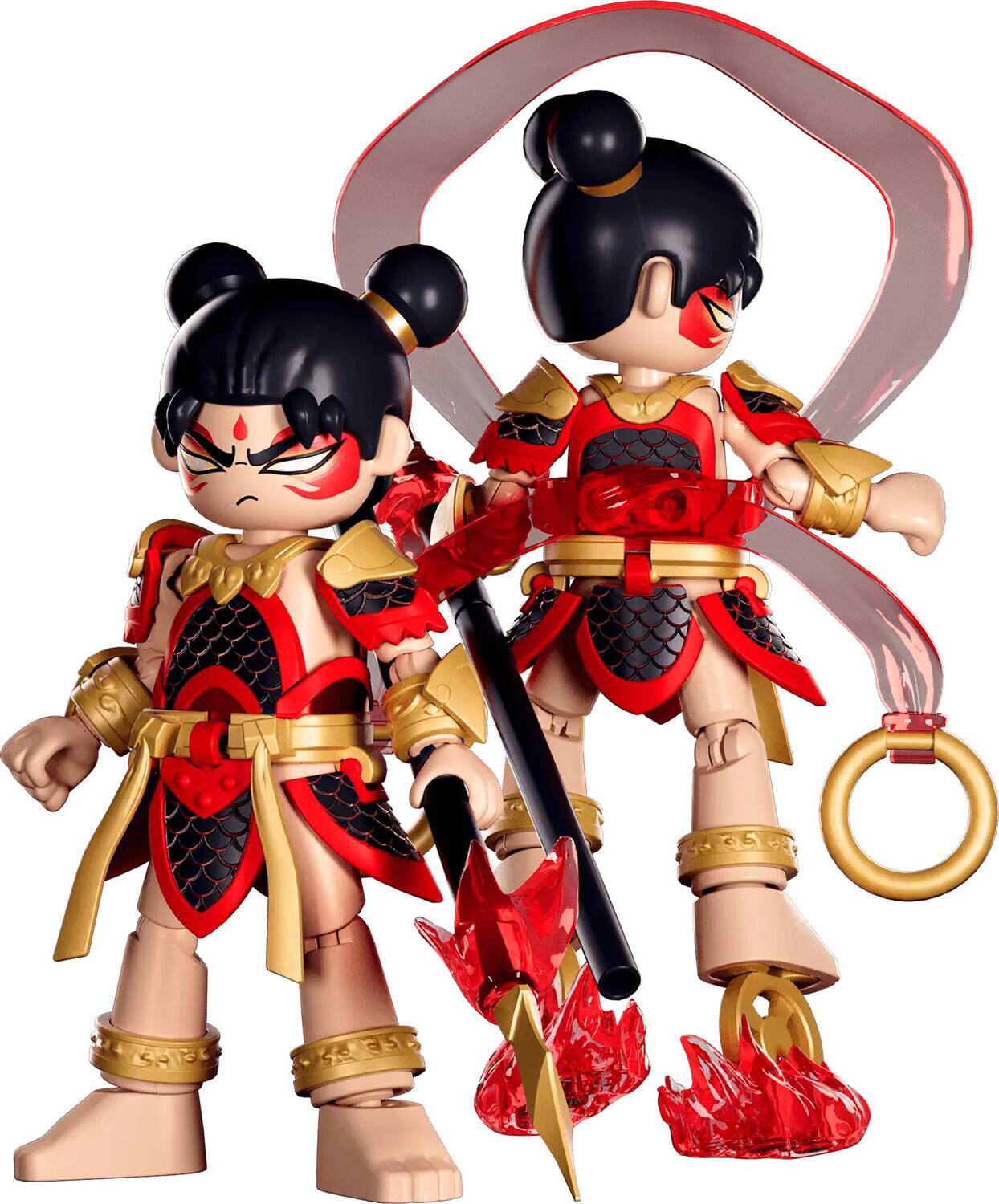 Alt View 2. PopMarket - Blokees - Herospire - Armor Version - 08: Nezha (Mythical Aspect) Model Kit   - COLLECTIBLES - Multicolor.