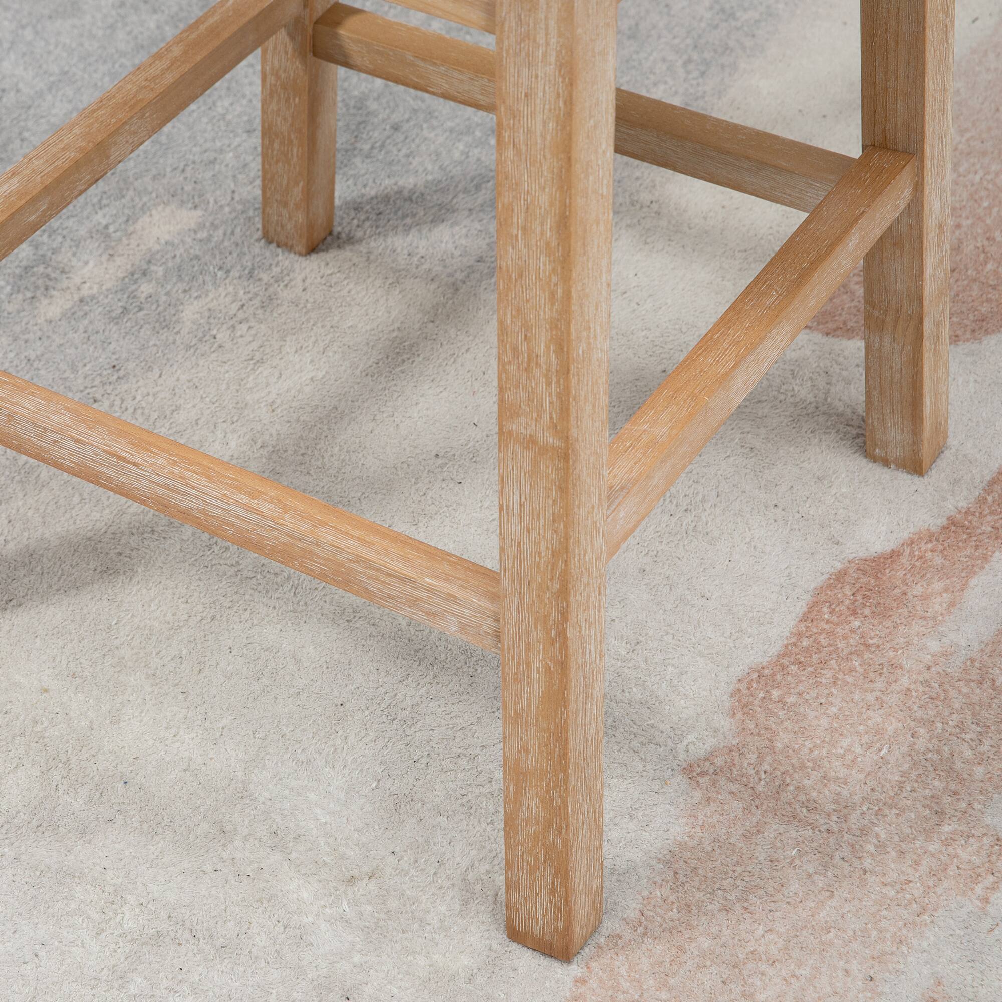 Alt View 8. Homcom - Memory Swivel Bar Stools Set of 2, Upholstered Fabric Bar Height Stools (30"H) with Tufted Back, Nailhead-Trim - white.