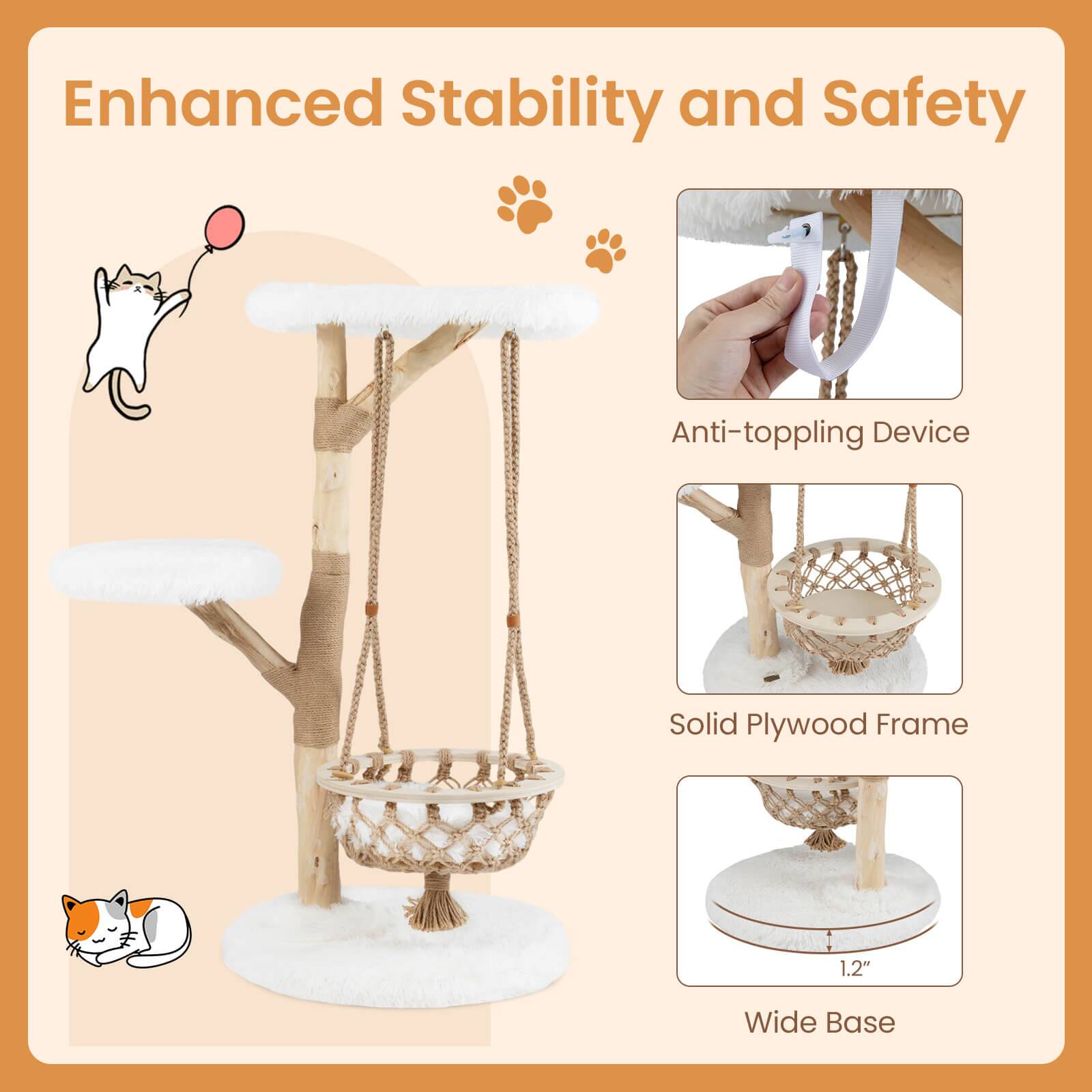 Enhanced Stability and Safety

- Anti-toppling Device
- Solid Plywood Frame
- Wide Base (1.2" Wide)