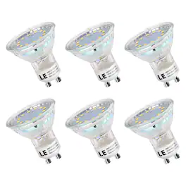 Lepro - LED Reflector Light Bulbs, 4W 350LM, GU10 PAR16, 5000K 6-Pack - Daylight White