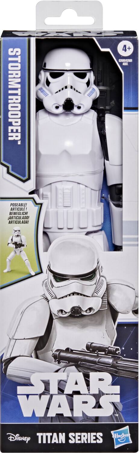 WTE 4+ 62689/62501 ASST STORMTROOPER TM POSEABLE! ARTICULATED! BEWEGLICH! ARTICULADO! ARTICULADA! STAR WARS TME Disney TITAN SERIES Hasbro